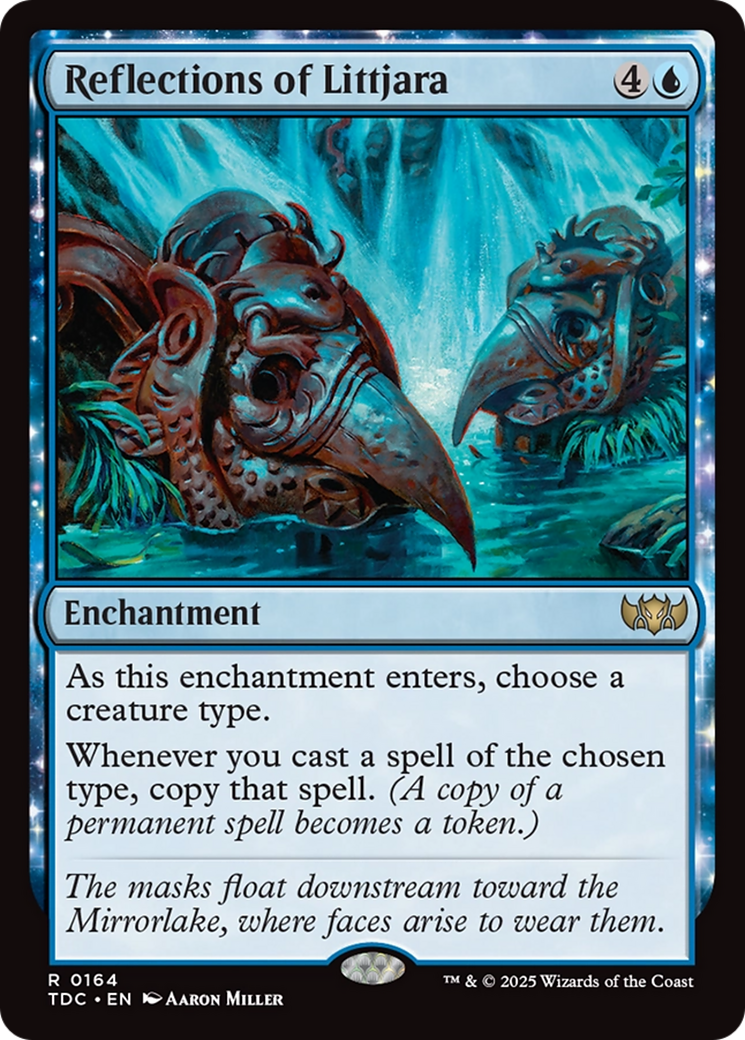 Reflections of Littjara (TDC-164) [Commander: Tarkir: Dragonstorm] MTG Single Wizards of the Coast