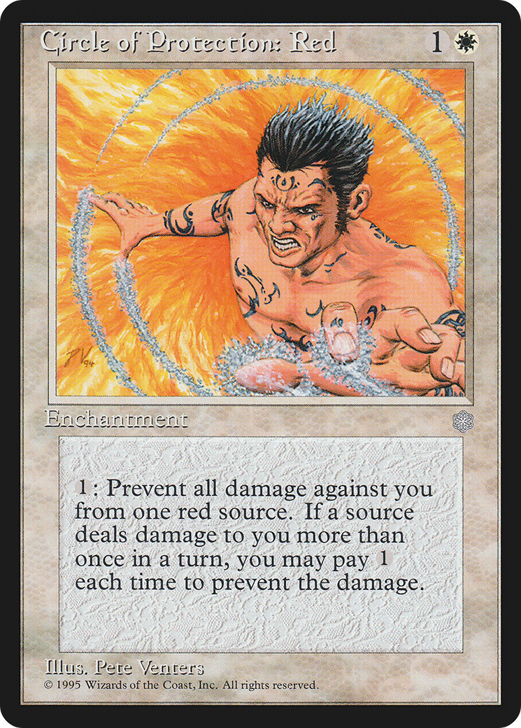 Circle of Protection: Red (ICE-) [Ice Age] MTG Single Wizards of the Coast