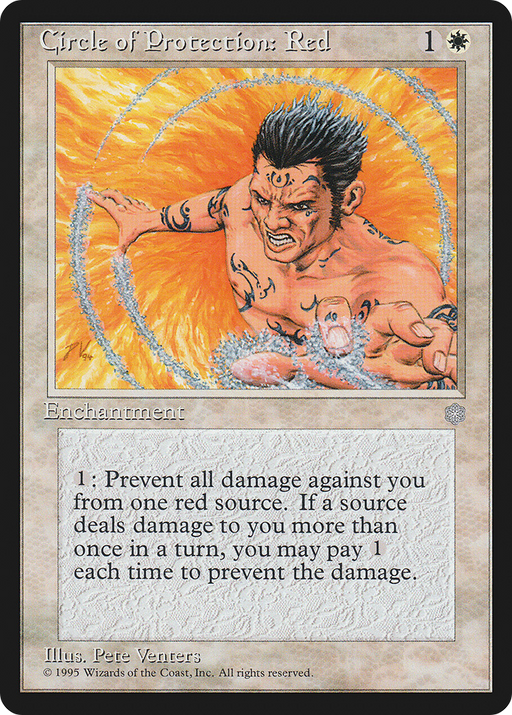 Circle of Protection: Red (ICE-) [Ice Age] MTG Single Wizards of the Coast