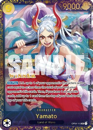 Yamato (Championship 2024 Finals Winner) (OP04-112) [One Piece Promotion Cards] Foil One Piece Single Bandai