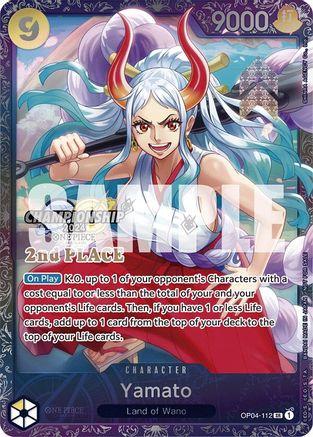 Yamato (Championship 2024 Finals 2nd Place) (OP04-112) [One Piece Promotion Cards] Foil One Piece Single Bandai