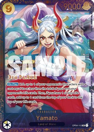 Yamato (Championship 2024 Finals 3rd Place) (OP04-112) [One Piece Promotion Cards] Foil One Piece Single Bandai
