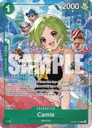 Camie (Championship 2024 Top Player Pack) (OP06-025) [One Piece Promotion Cards] Foil One Piece Single Bandai