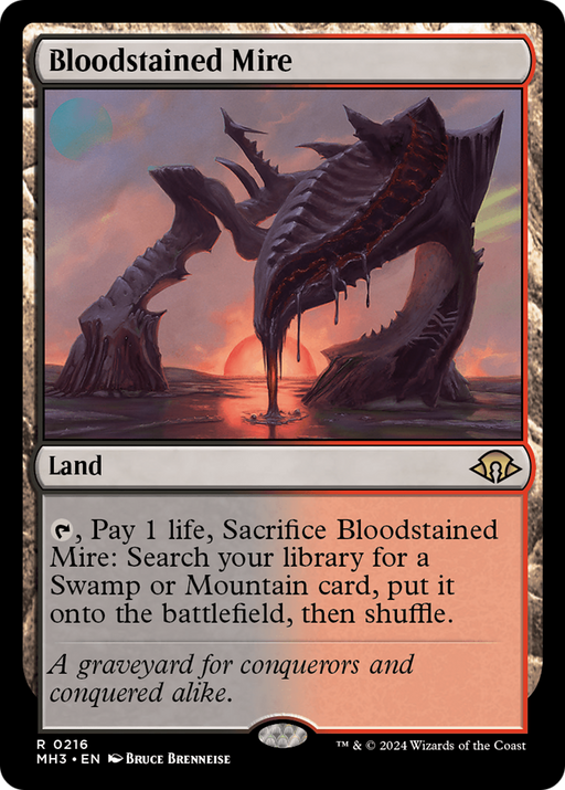 Bloodstained Mire (MH3-216) [Modern Horizons 3] Foil MTG Single Wizards of the Coast