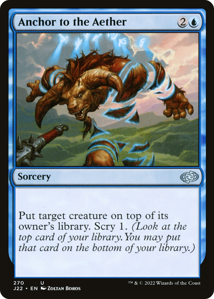 Anchor to the Aether (J22-270) [Jumpstart 2022] MTG Single Wizards of the Coast