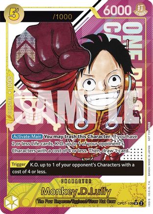 Monkey.D.Luffy (CS 2024 Event Pack) (OP07-109) [One Piece Promotion Cards] Foil One Piece Single Bandai