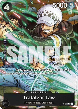 Trafalgar Law - P-038 (CS 2024 Event Pack) (P-038) [One Piece Promotion Cards] Foil One Piece Single Bandai