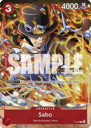 Sabo (CS 2024 Event Pack) (P-044) [One Piece Promotion Cards] Foil One Piece Single Bandai