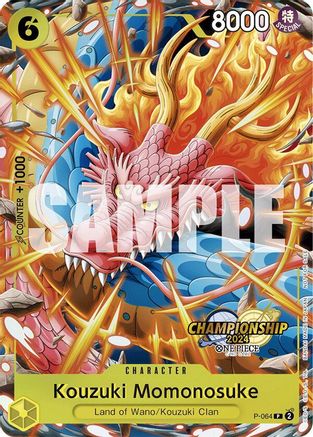Kouzuki Momonosuke (CS 2024 Event Pack) (P-064) [One Piece Promotion Cards] Foil One Piece Single Bandai
