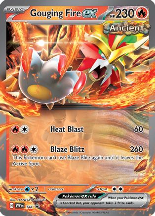 Gouging Fire ex - 144 (144) Holofoil [Promos: SV Promo Cards] Pokemon Single Pokémon