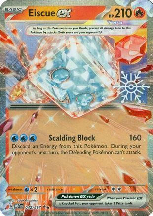 Eiscue ex (Holiday Calendar) (42) Holofoil [Misc: Cards & Products] Pokemon Single Pokémon