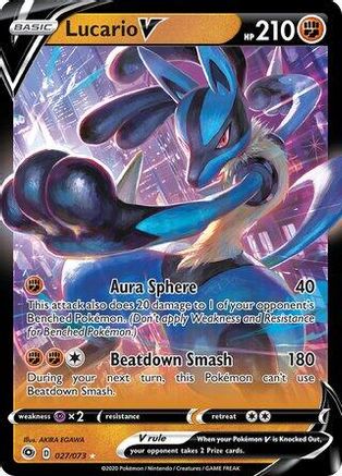 Lucario V - 027/073 (Non-Holo) [Misc: Deck Exclusives] Pokemon Single Pokémon
