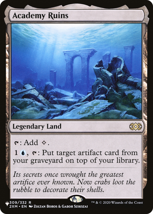 Academy Ruins (LIST-2XM-309) [The List] MTG Single Magic: The Gathering
