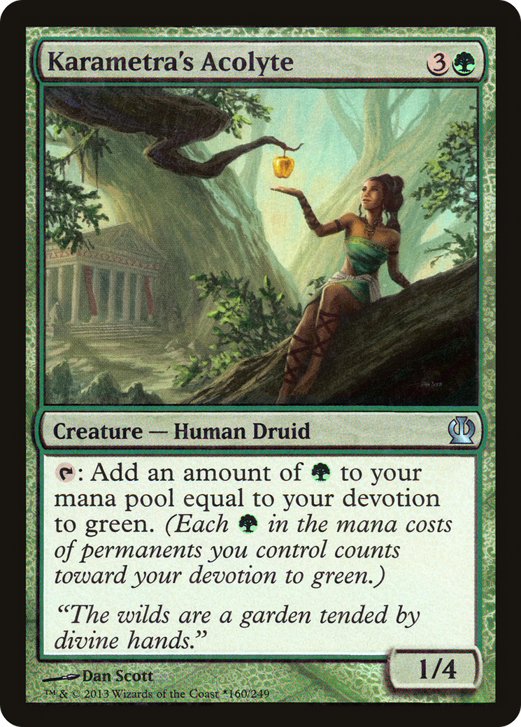 Karametra's Acolyte (GBP-160) [Theros Promos] Foil MTG Single Wizards of the Coast