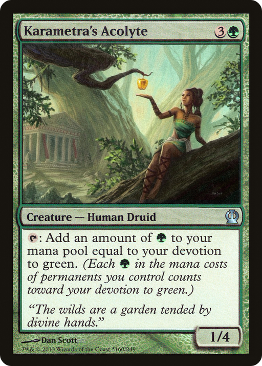 Karametra's Acolyte (GBP-160) [Theros Promos] Foil MTG Single Wizards of the Coast
