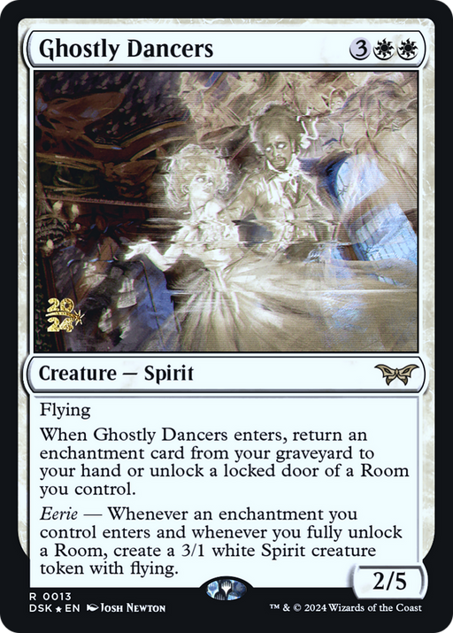 Ghostly Dancers (PRE-013) [Duskmourn: House of Horror Promos] Foil MTG Single Wizards of the Coast