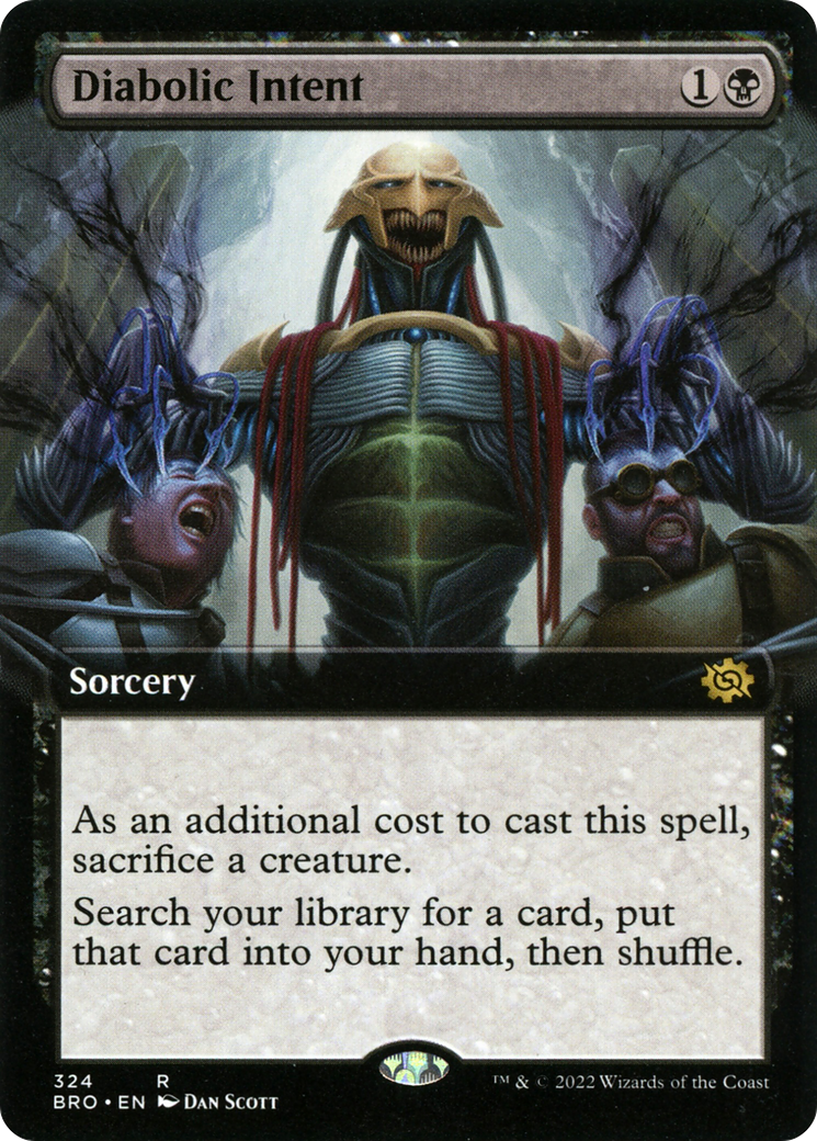 Diabolic Intent (BRO-324) [The Brothers' War] (Extended Art) MTG Single Wizards of the Coast