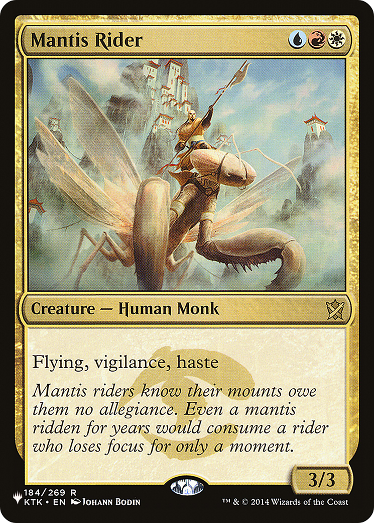 Mantis Rider (LIST-KTK-184) [Mystery Booster] The List MTG Single Wizards of the Coast