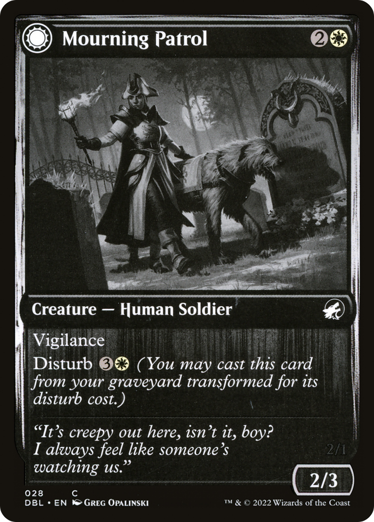 Mourning Patrol (DBL-028) [Innistrad: Double Feature] MTG Single Wizards of the Coast