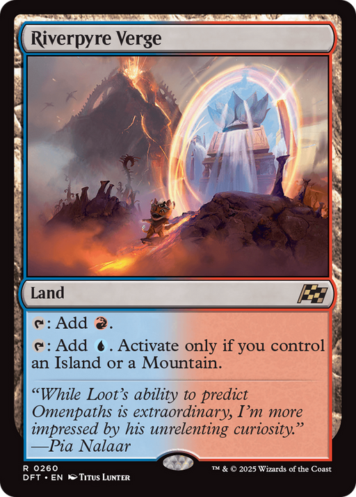 Riverpyre Verge (DFT-260) [Aetherdrift] Foil MTG Single Wizards of the Coast