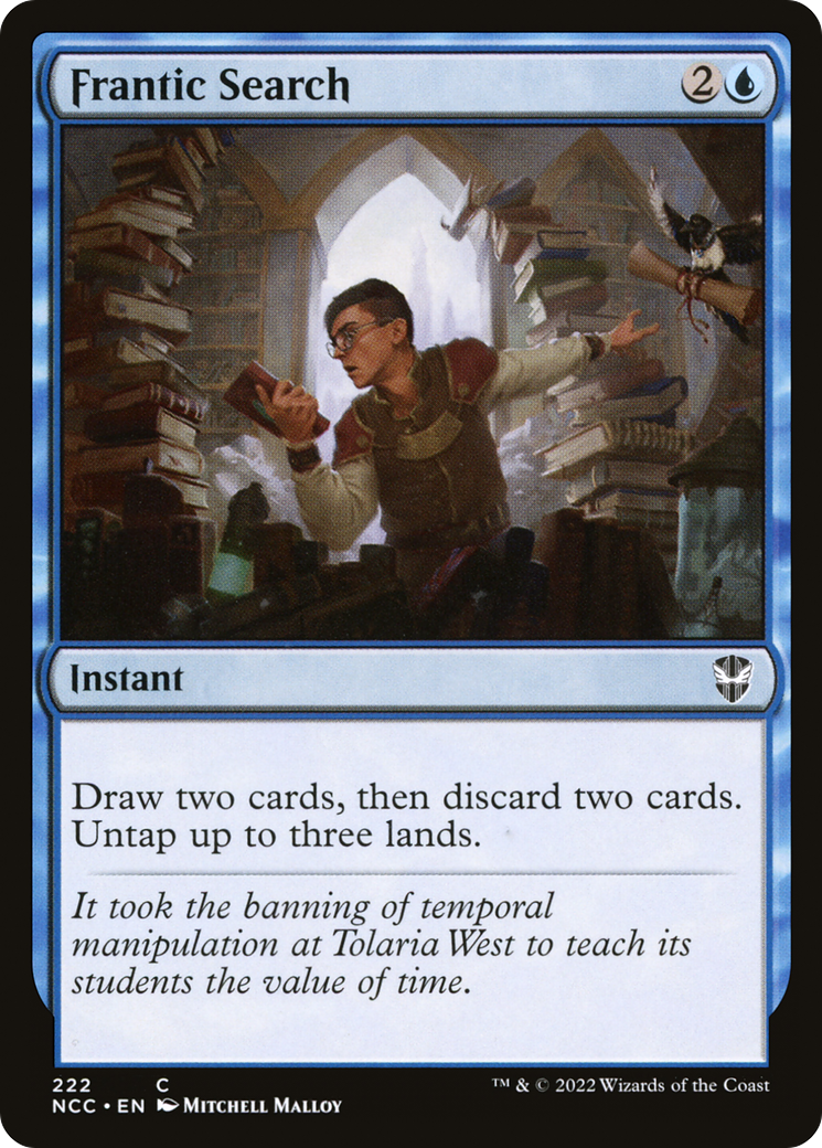 Frantic Search (NCC-222) [New Capenna Commander] MTG Single Wizards of the Coast