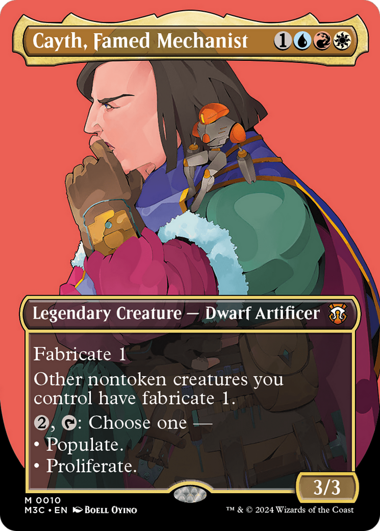 Cayth, Famed Mechanist (M3C-010) [Modern Horizons 3 Commander] (Borderless) Foil MTG Single Wizards of the Coast