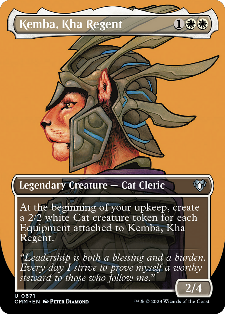 Kemba, Kha Regent (CMM-671) [Commander Masters] (Borderless) MTG Single Wizards of the Coast