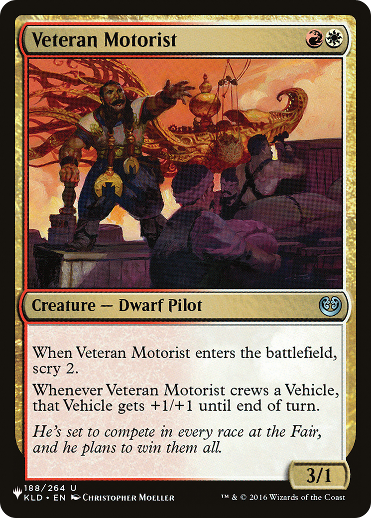 Veteran Motorist (LIST-KLD-188) [Mystery Booster] The List MTG Single Wizards of the Coast