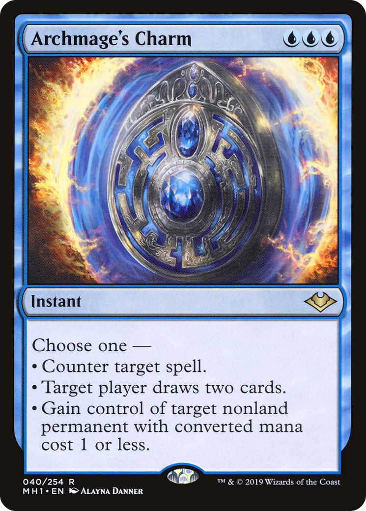 Archmage's Charm (MH1-040) [Modern Horizons] Foil MTG Single Wizards of the Coast