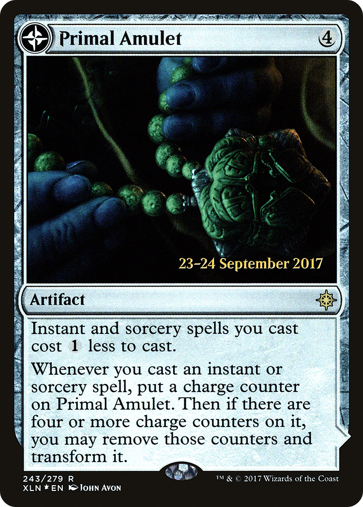 Primal Amulet (PRE-243) [Ixalan Promos] (compasslanddfc) Foil