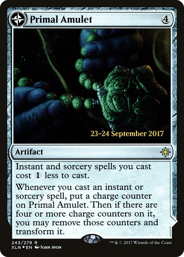 Primal Amulet (PRE-243) [Ixalan Promos] Foil MTG Single Wizards of the Coast