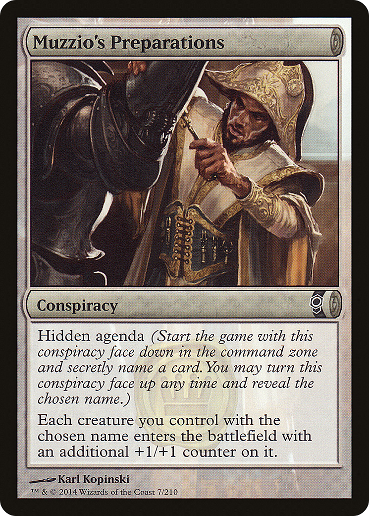 Muzzio's Preparations (CNS-007) [Conspiracy] MTG Single Wizards of the Coast