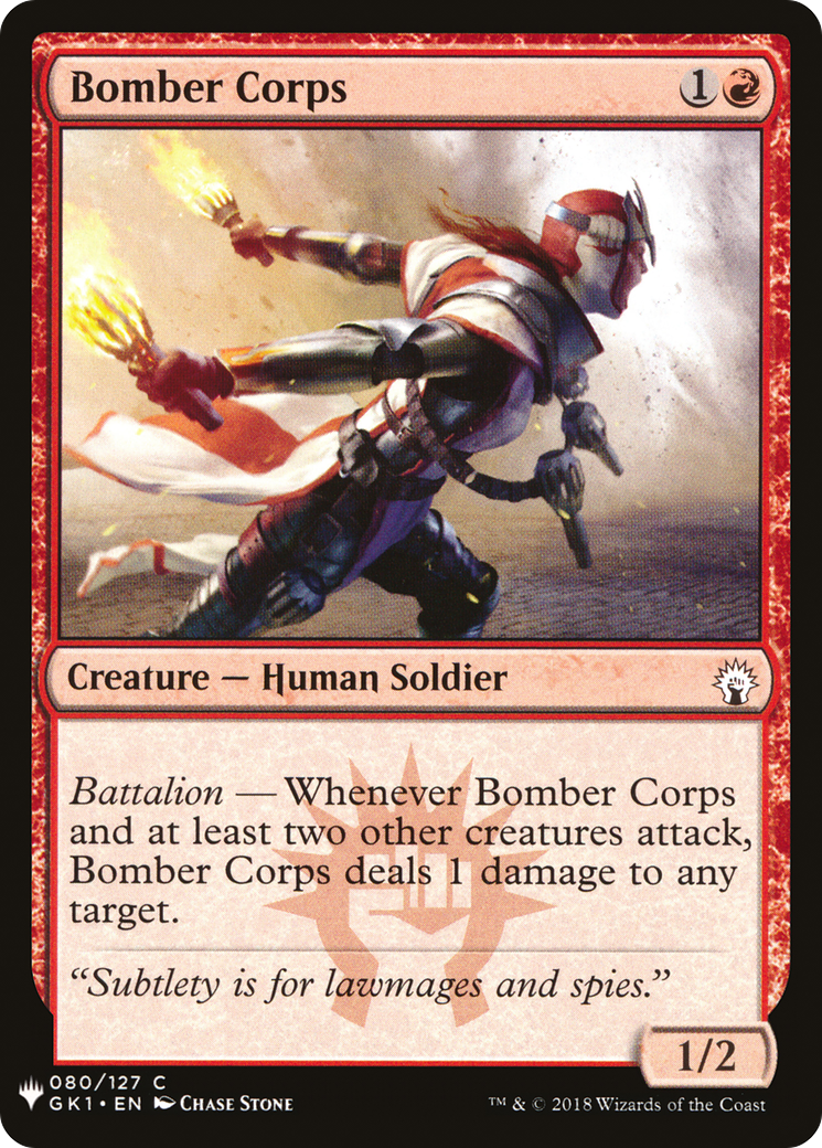Bomber Corps (LIST-GK1-80) [Mystery Booster] The List MTG Single Wizards of the Coast