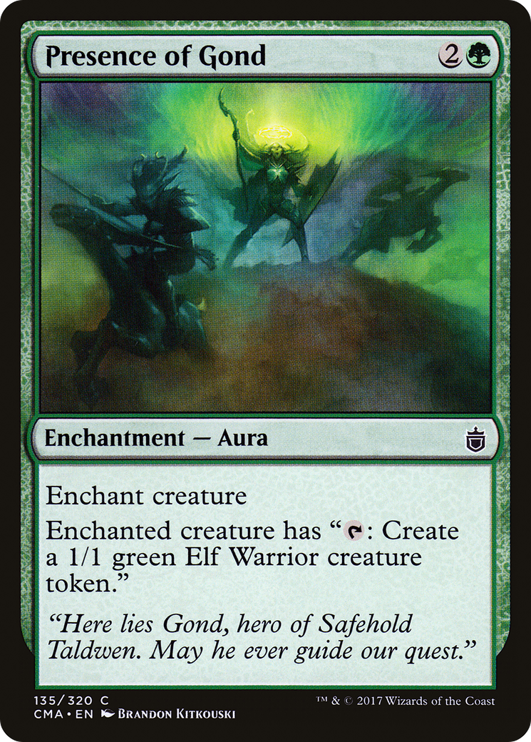Presence of Gond (CMA-135) [Commander Anthology] MTG Single Wizards of the Coast