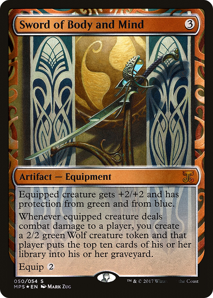 Sword of Body and Mind (MPS-050) [Kaladesh Inventions] Foil MTG Single Wizards of the Coast