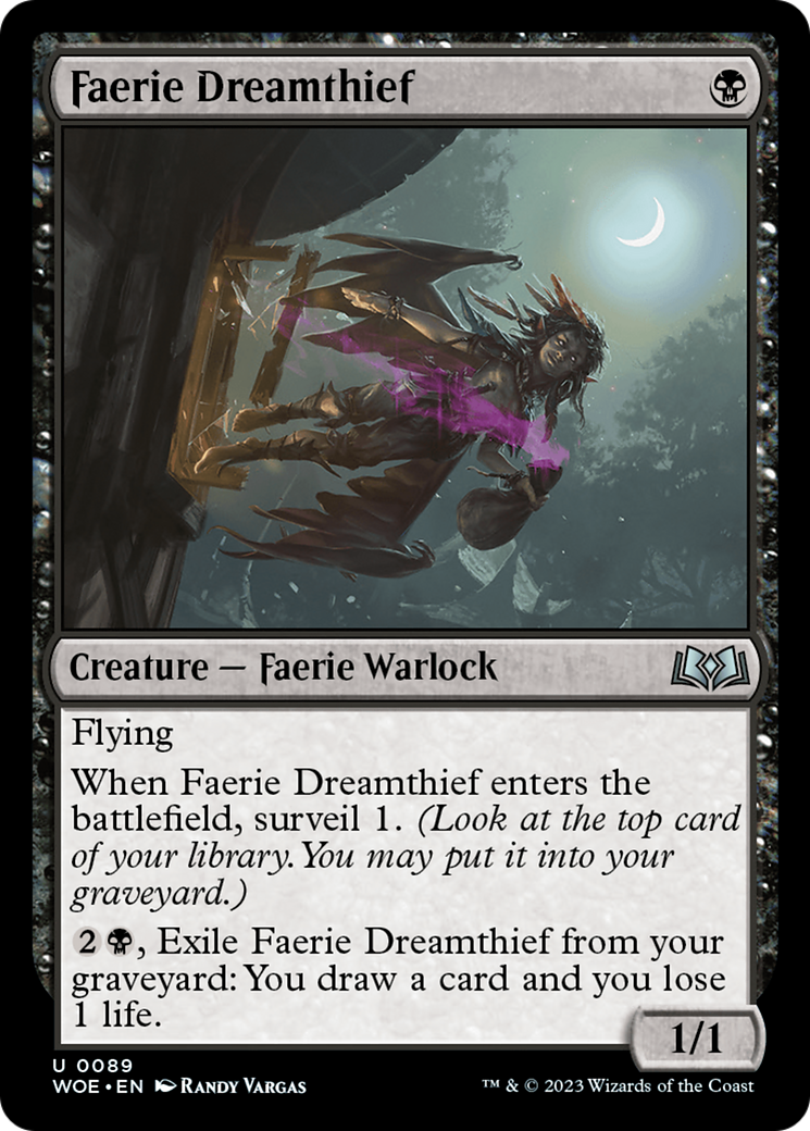Faerie Dreamthief (WOE-089) [Wilds of Eldraine] Foil MTG Single Wizards of the Coast