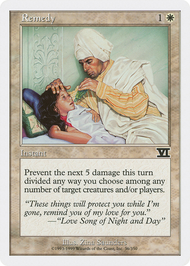 Remedy (6ED-036) [Classic Sixth Edition] MTG Single Wizards of the Coast