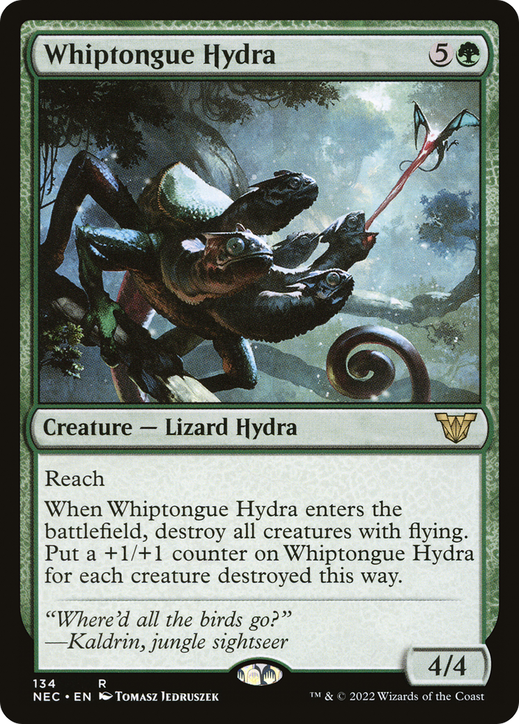 Whiptongue Hydra (NEC-134) [Neon Dynasty Commander] MTG Single Wizards of the Coast
