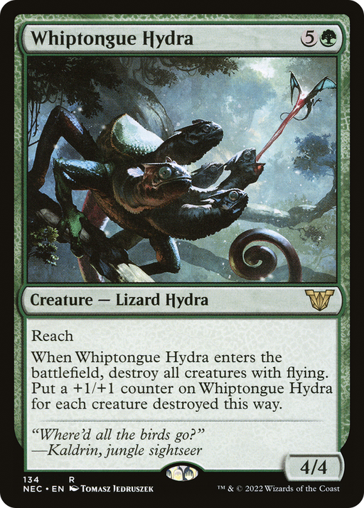 Whiptongue Hydra (NEC-134) [Neon Dynasty Commander] MTG Single Wizards of the Coast