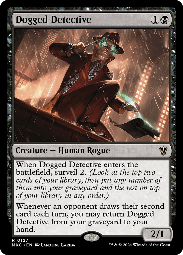 Dogged Detective (MKC-127) [Murders at Karlov Manor Commander] MTG Single Wizards of the Coast