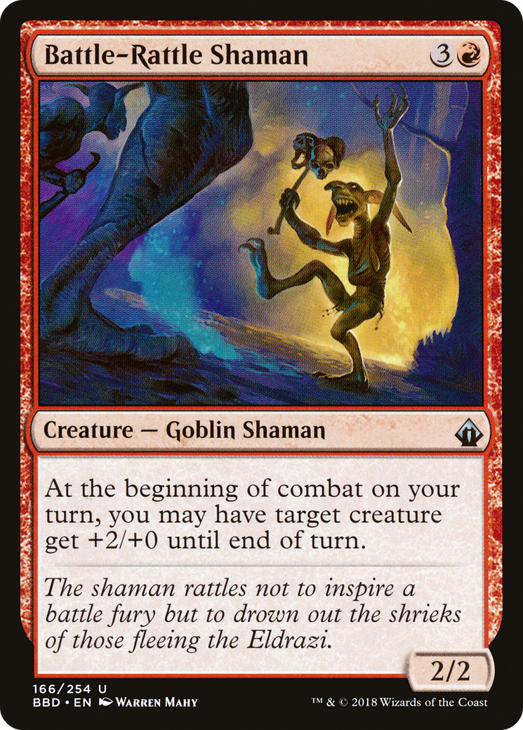 Battle-Rattle Shaman (BBD-166) [Battlebond] Foil MTG Single Wizards of the Coast