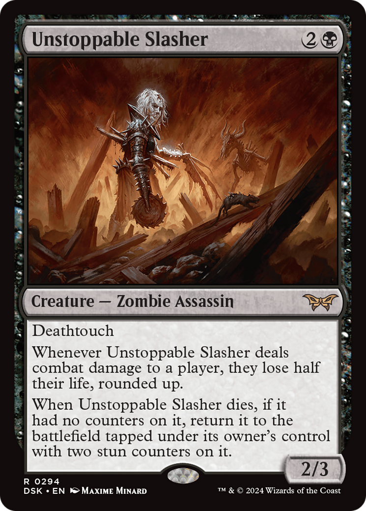 Unstoppable Slasher (DSK-294) [Duskmourn: House of Horror] Foil MTG Single Wizards of the Coast