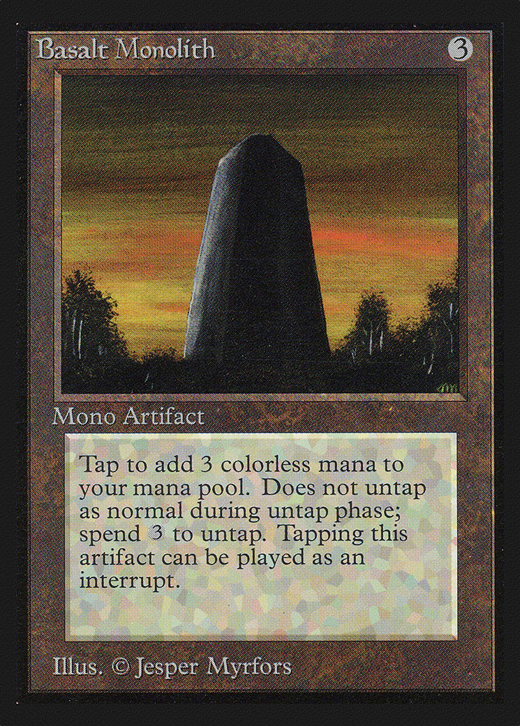 Basalt Monolith (IE) (IED-) [Intl. Collectors' Edition] MTG Single Wizards of the Coast