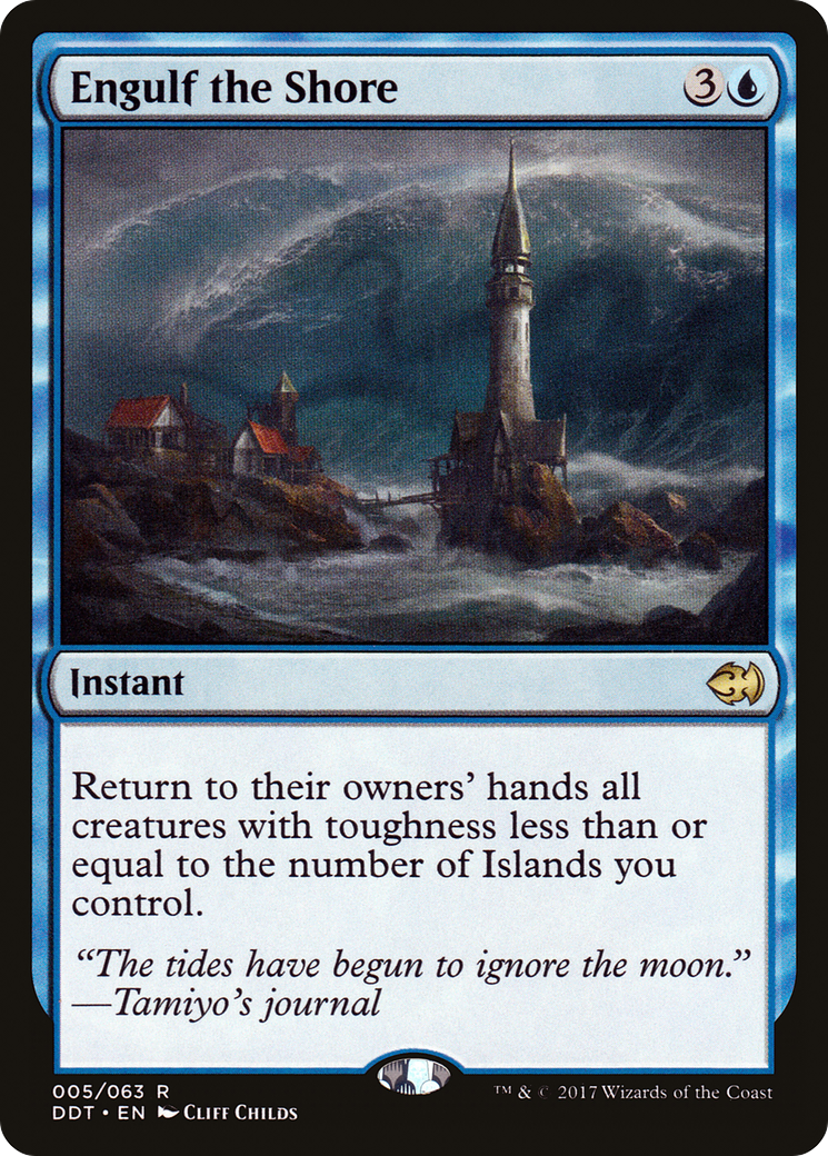 Engulf the Shore (DDT-005) [Misc] Duel Decks: Merfolk vs. Goblins MTG Single Wizards of the Coast