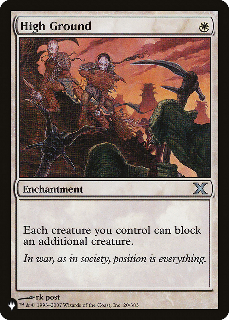 High Ground (LIST-10E-20) [Mystery Booster] The List MTG Single Wizards of the Coast