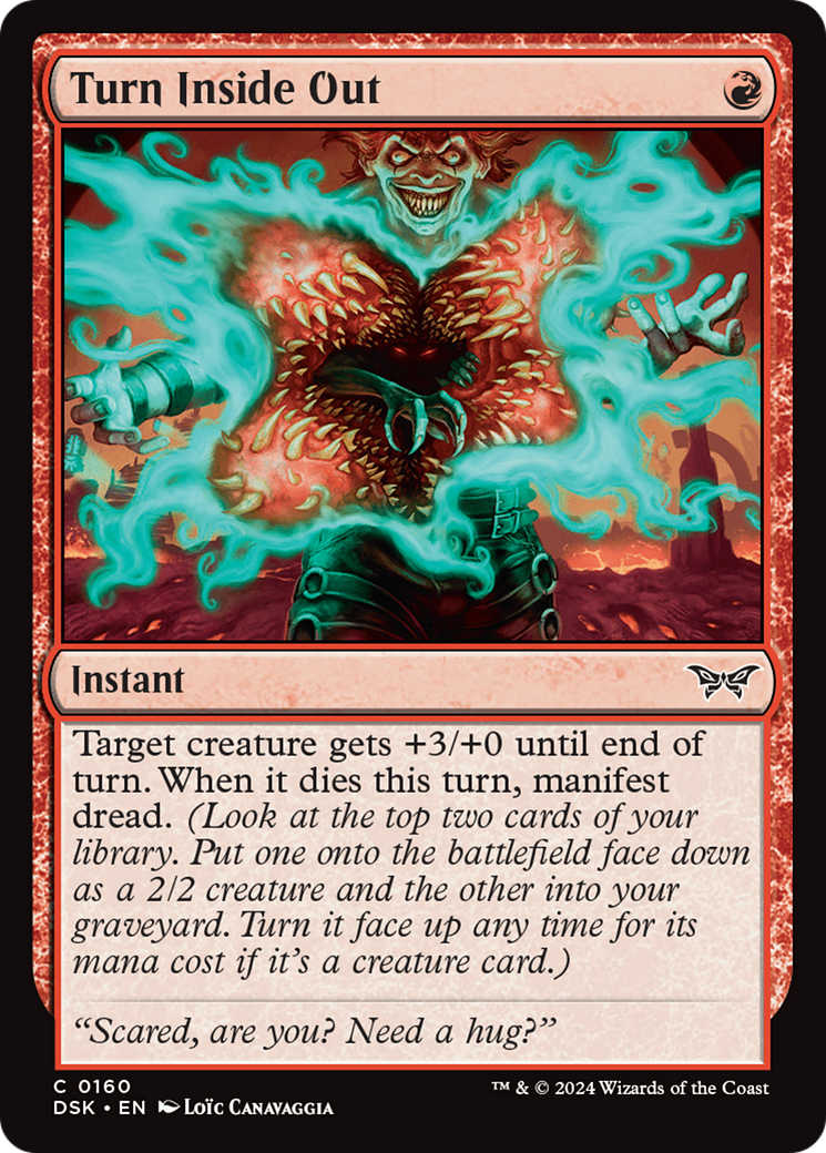 Turn Inside Out (DSK-160) [Duskmourn: House of Horror] Foil MTG Single Wizards of the Coast
