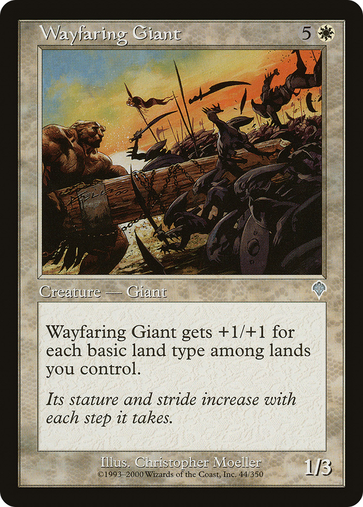 Wayfaring Giant (INV-044) [Invasion] Foil MTG Single Wizards of the Coast