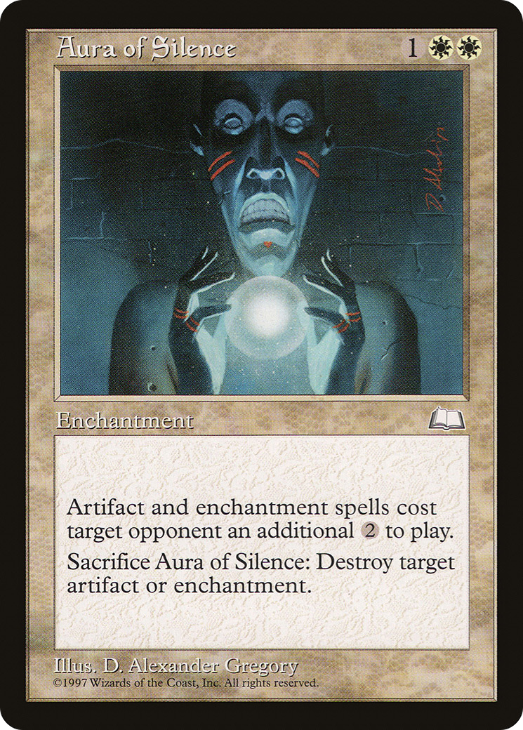 Aura of Silence (WTH-007) [Weatherlight] MTG Single Wizards of the Coast