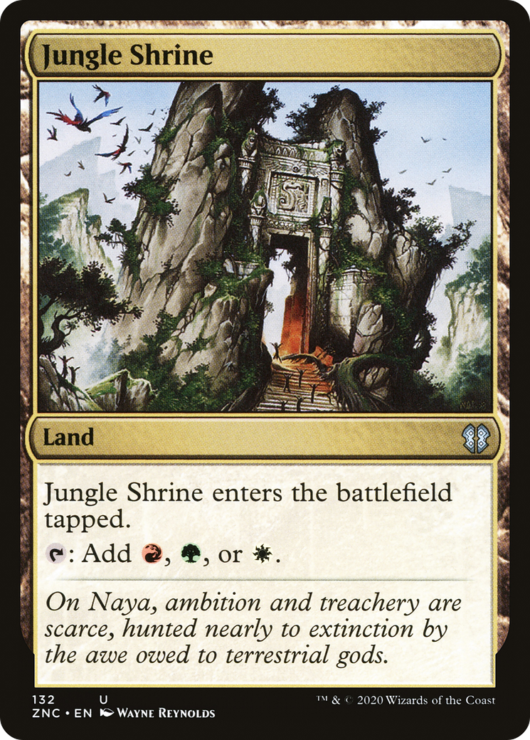 Jungle Shrine (ZNC-132) [Zendikar Rising Commander] MTG Single Wizards of the Coast