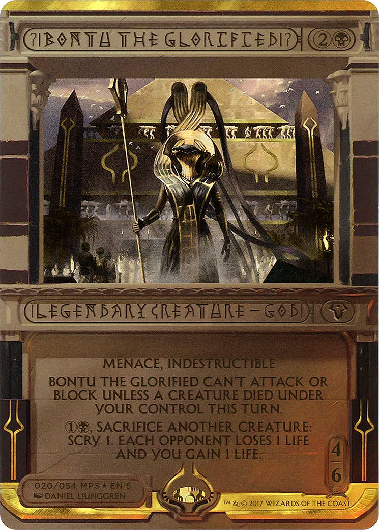 Bontu the Glorified (MPS2-020) [Amonkhet Invocations] (Borderless) Foil MTG Single Wizards of the Coast